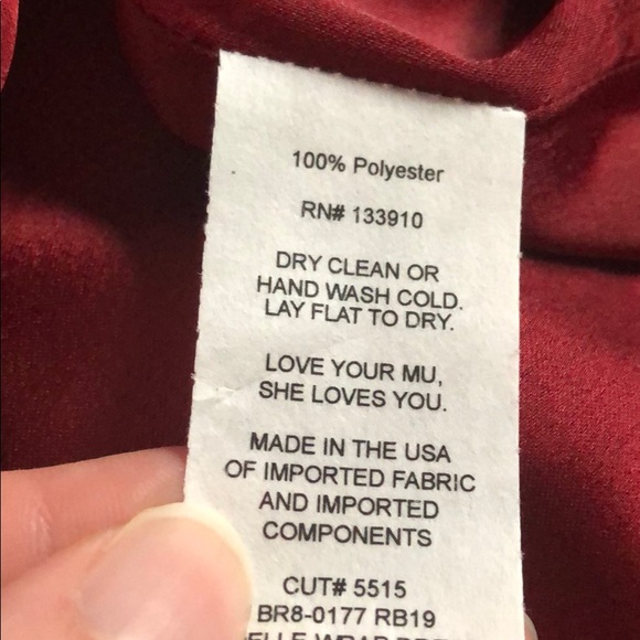 NWT SMYM Ruby Luxe Satin Noelle Wrap Dress - Picture 11 of 14